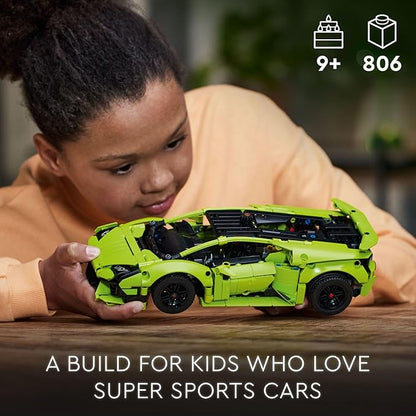 LEGO Technic Lamborghini Huracán Tecnica Advanced Sports Car Building Kit for Kids Ages 9 and up Who Love Engineering and Collecting Exotic Sports Car Toys 42161