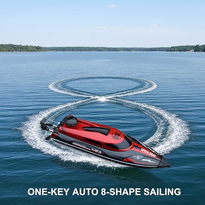 14 inch RC Boat High Speed Remote Control Boat for Kids and Adults 2.4GHz Outdoor Water Toy 23 + MPH Race Boat for Pool Lake &amp Great River