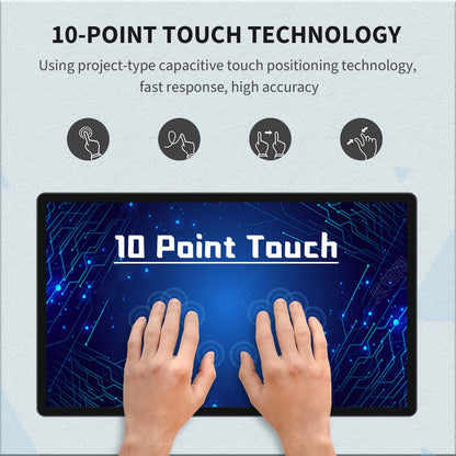 TouchWo 21.5 inch Android 11 Touchscreen Industrial PC, 16:9 FHD 1080P, WiFi and Built-in Speakers, RK3568 4GB RAM & 32GB ROM, Smart Board for Classroom, Meeting & Game