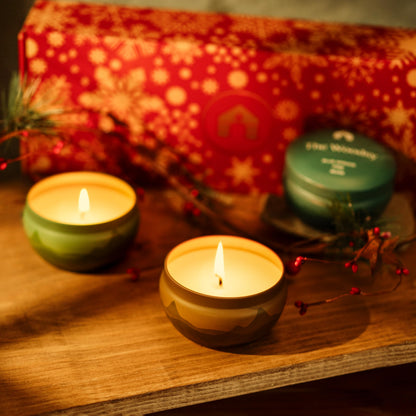 Bluecorn Aromática Scented Candle Tin, Sagebrush, Bergamont & Eucalyptus, Vegan Coconut Wax, Clean Burning & Long Lasting Candle, Room Decor, Gifts for Women and Men, Made in USA, 8 Oz