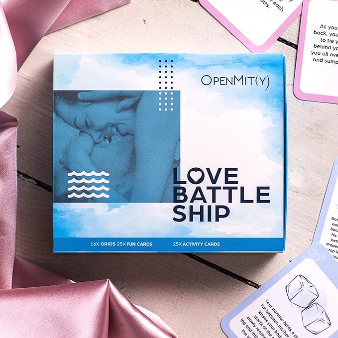 OpenMity Love Battleship – Fun &amp Playful Couple Game Date Night Box – Great Valentines Anniversary &amp Wedding Box for Couples