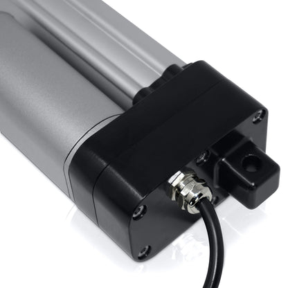 Progressive Automations 12V Water-Resistant Linear Actuator - 8 inches Stroke, 450 lbs Force, IP66 for Industrial, Solar Usage, Brushed DC Electric Motor & Stainless-Steel Stroke Rod, PA-10