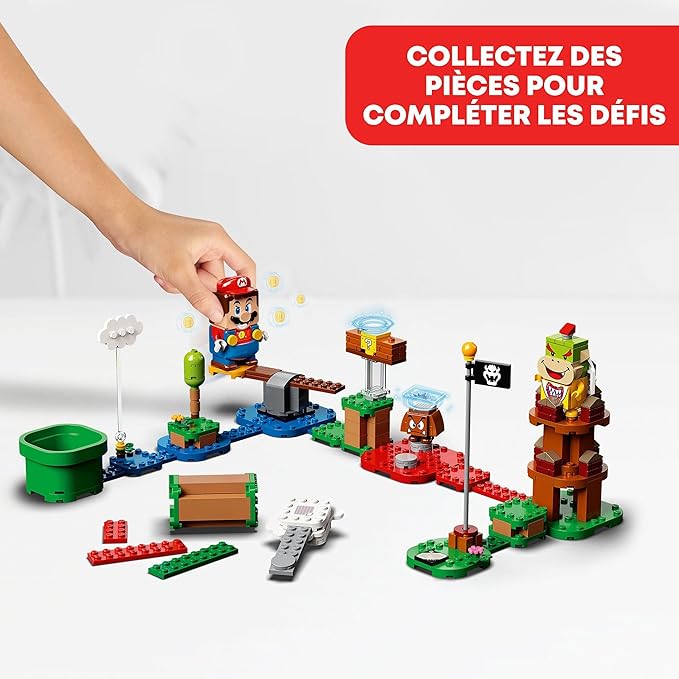 Lego Super Mario Adventures with Mario Starter Course Set Buildable Toy Game Collectible Gifts for Kids Boys &amp Girls 6 Plus Year Old with Interactive Figure 71360