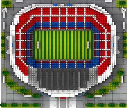 Barcelona Style Soccer Stadium Building Blocks Sets Toys Football Architecture Model Kits Gifts for Adults Kids Boys 3500+Pieces