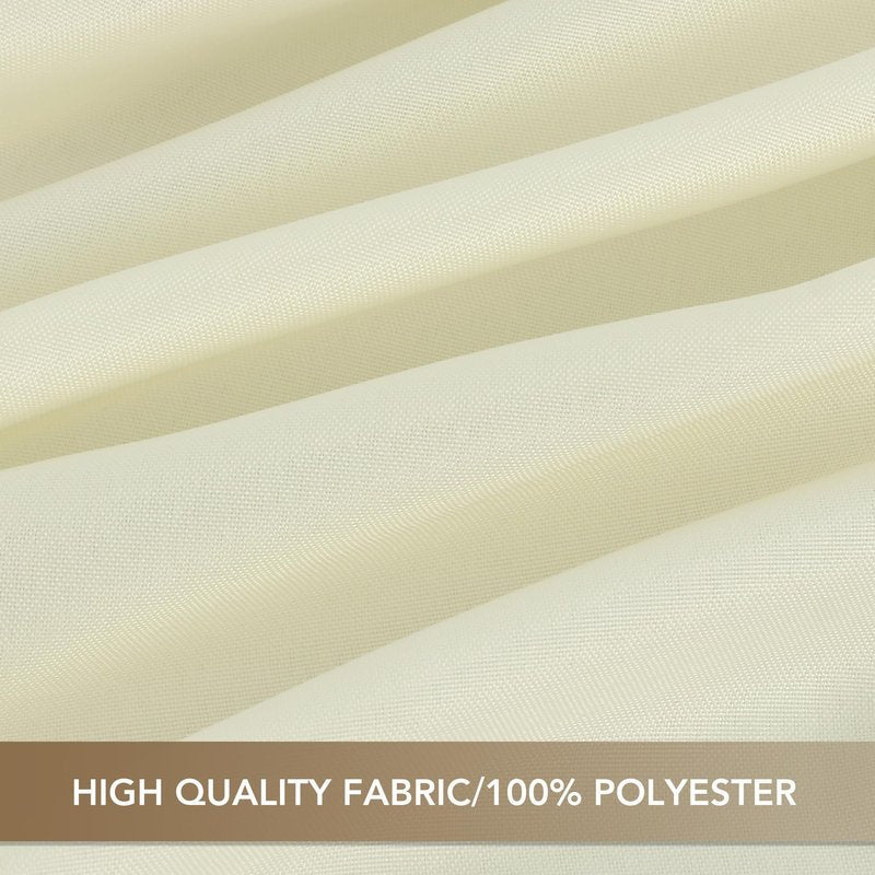 sancua Rectangle Tablecloths for 6 Foot Tables, 6 Pack - Washable Polyester Fabric Table Cloth for Wedding Party, Birthday, Banquet Reception, 54x108 Inch, Beige