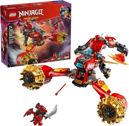 LEGO NINJAGO Kai's Mech Storm Rider Action Figure - Pretend Play Building Toy for Boys and Girls Ages 7+ - Ninja Toy for Kids with 3 Minifigures - Gift Idea for Birthdays - 71830