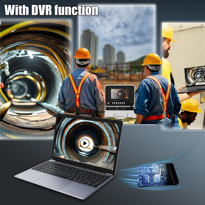 EIXAUP Sewer Camera 66 ft, 23 MM Pipe Inspection Camera with 12pcs LED Lights, 7" 1080P HD Monitor with DVR Function, IP68 Waterproof, Meter Marker, Included 32GB Card(20 m)