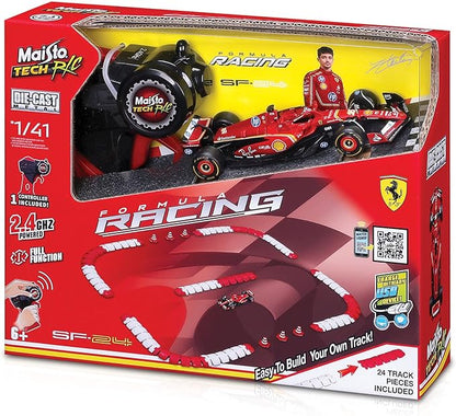 Maisto Tech R/C 1:41 2024 DC Ferrari SF-24 Car w/Track Leclerc #16