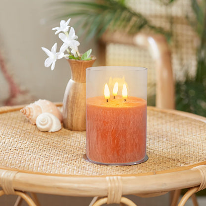DEVSYWAX LED Candles Flameless Pillar Candles
