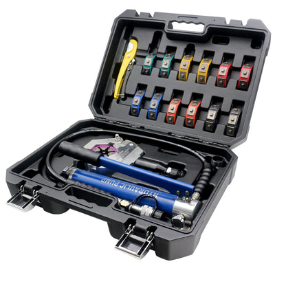 iGeelee Manual Hydraulic A/C Hose Crimper Automotive A/C Hose Crimping Tools for BH Air Conditioning Hose & Beadlock A/C Fittings (IG-7842P)