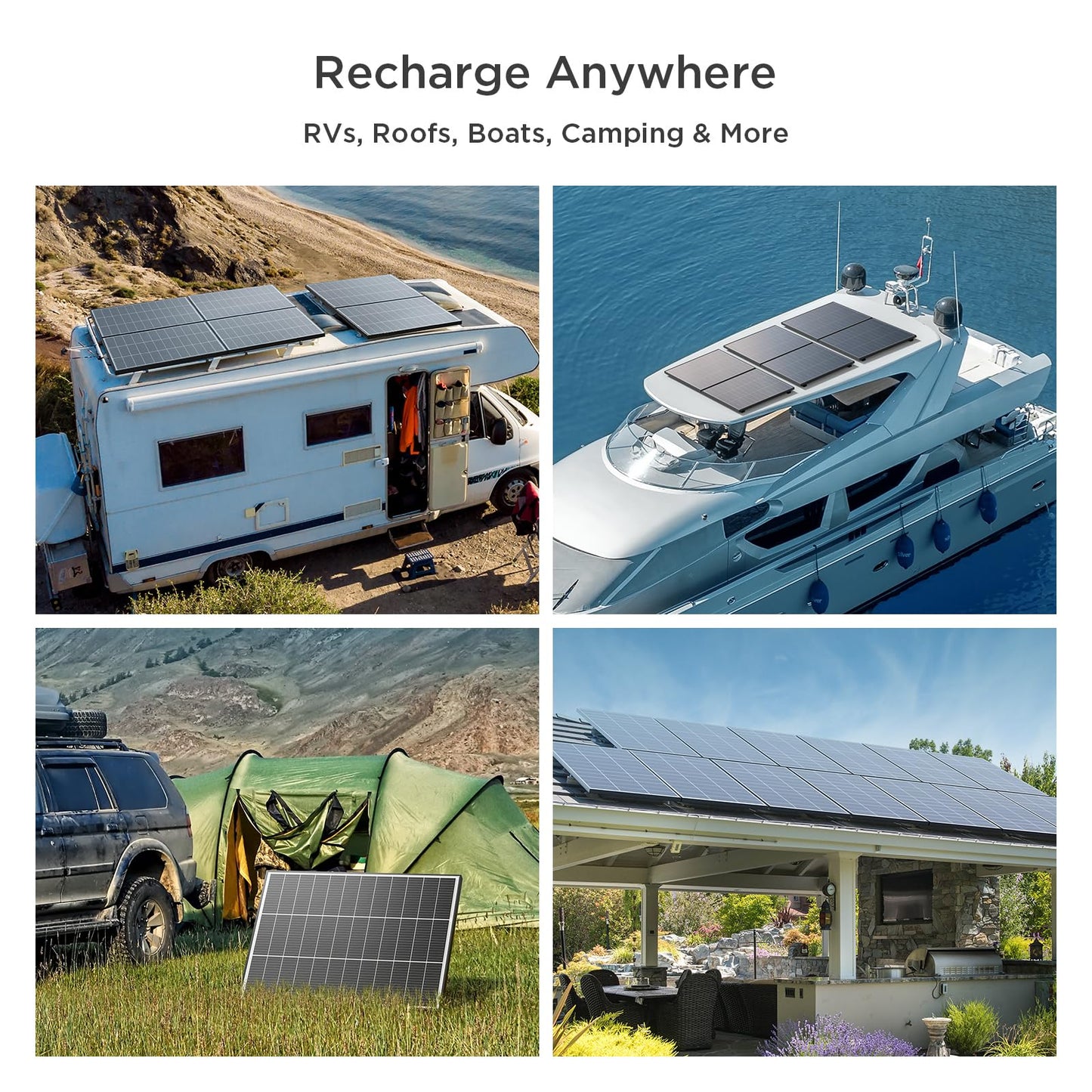 Callsun N-Type 16BB 200 Watt Solar Panel, 2×100W Solar Panels, 25% High Efficiency Monocrystalline PV Module,Compact Space-Saving for RV, Van, Marine, Cabin & Off-Grid 12/24VSystems