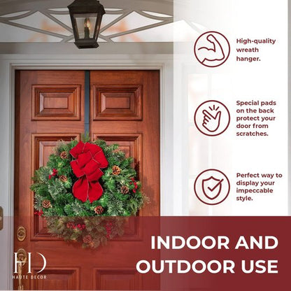 Haute Decor Adjustable Length Wreath Hanger - 20 Lb. Capacity