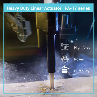 Progressive Automations 12V High Force Industrial Linear Actuator - 18 Inches Stroke, 2000 lbs Force, Positional Feedback, Built-in Potentiometer, Heavy Duty, IP65 Protection