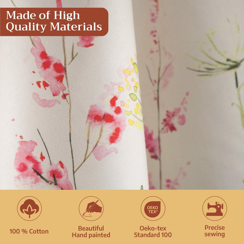 Maison d' Hermine Table Cloth Square Table 100% Cotton 60 x 60 Inches Tablecloth Reusable Decorative for Dining Kitchen Room Farmhouse Home Gifts for Mothers Day Spring Summer - Botanical Fresh