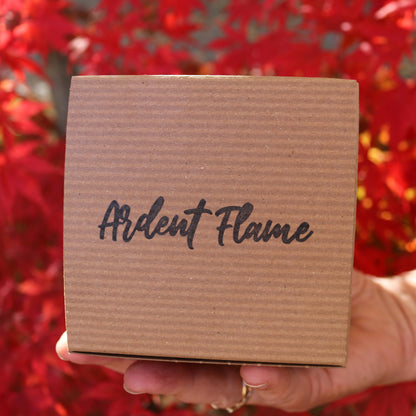 Ardent Flame Candles | Oak Campfire | 100% Natural Soy Wax Candle for Home Decor | Highly Scented | Premium Fragrance | Handmade in Vermont, USA | 8 oz | Long Lasting | Gift for Women and Men