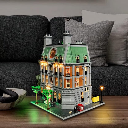 BrickBling LED Light Compatible with Lego Sanctum Sanctorum 76218 Modular Building Set Creative Lights Compatible with Lego 76218-Upgraded Version (Without Model)