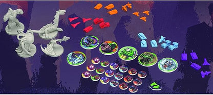 Renegade Game Studios Monsters Menace the World Strategy Board Game with Miniatures 2-4 Players Ages 14+