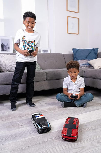 Jada Toys Hyperchargers 1:16 2020 Ford Mustang Shelby GT500 &amp 2019 Dodge Challenger SRT Remote Control Car Toys for Kids and Adults