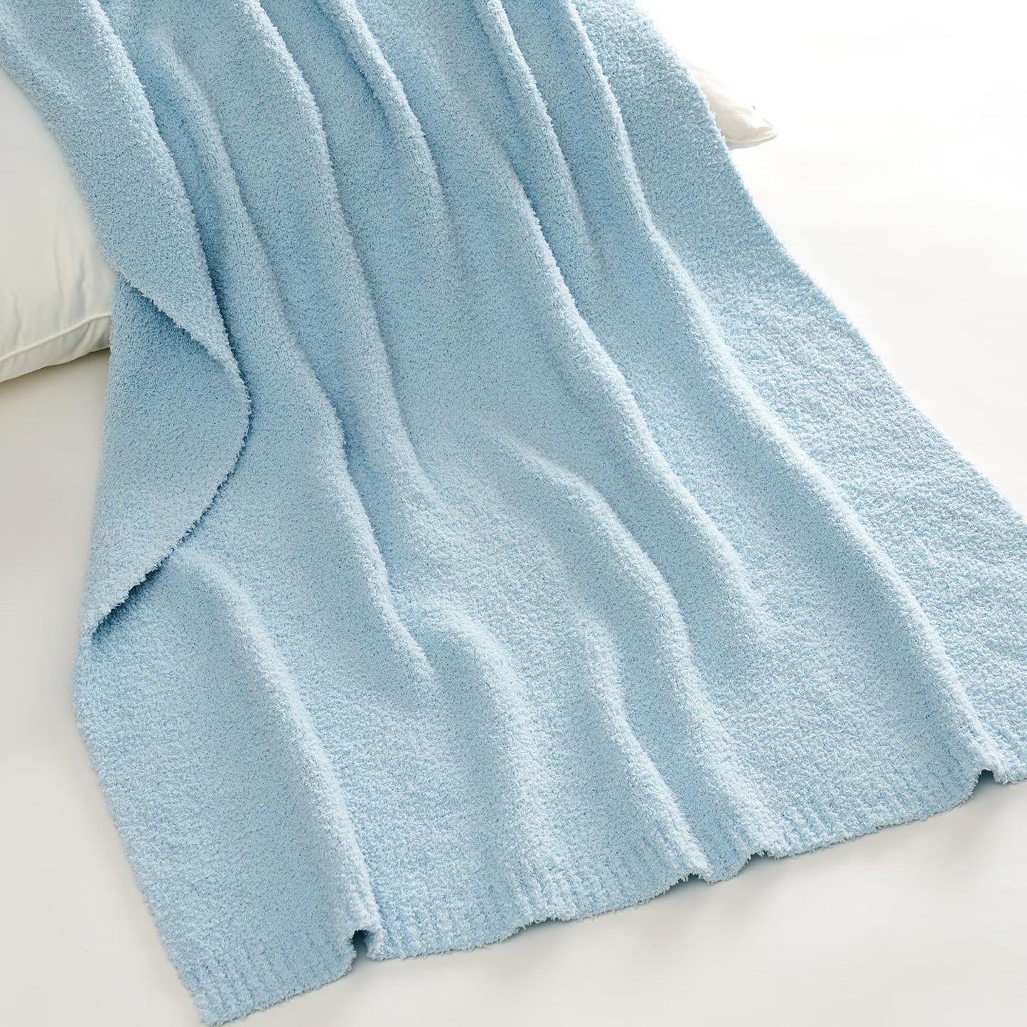 EVERGRACE Soft Plush Baby Blanket for Boys Girls, Double-Sided Fleece Fuzzy Toddler Nursery Blanket Lightweight Warm Cozy Throw Blanket for Baby Crib, Couch, Bed, Ivory White, 50"x60"