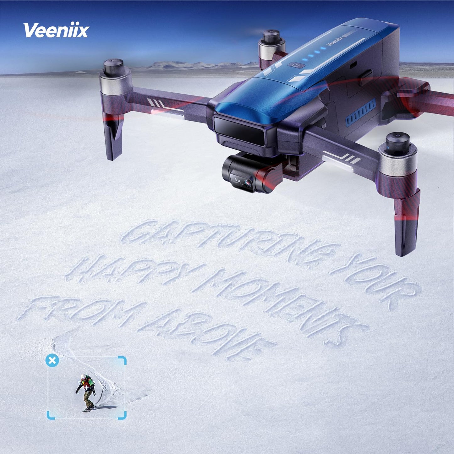 V11PRO Drone with 8K Camera for Adults, 3-Axis Gimbal Drones with 4K/30fps Video, 48 Million Pixels, 80min Flight Time with 2 Batteries, 6KM Video Transmission Quadcopter, Professional Drone