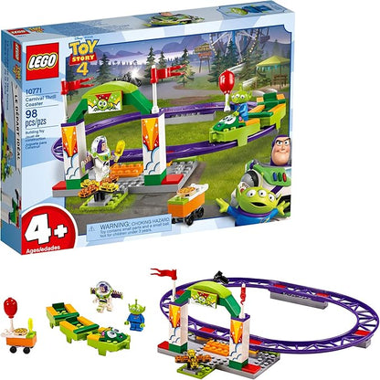 LEGO | Disney Pixar's Toy Story 4 Carnival Thrill Coaster 10771 Building Kit (98 Pieces)