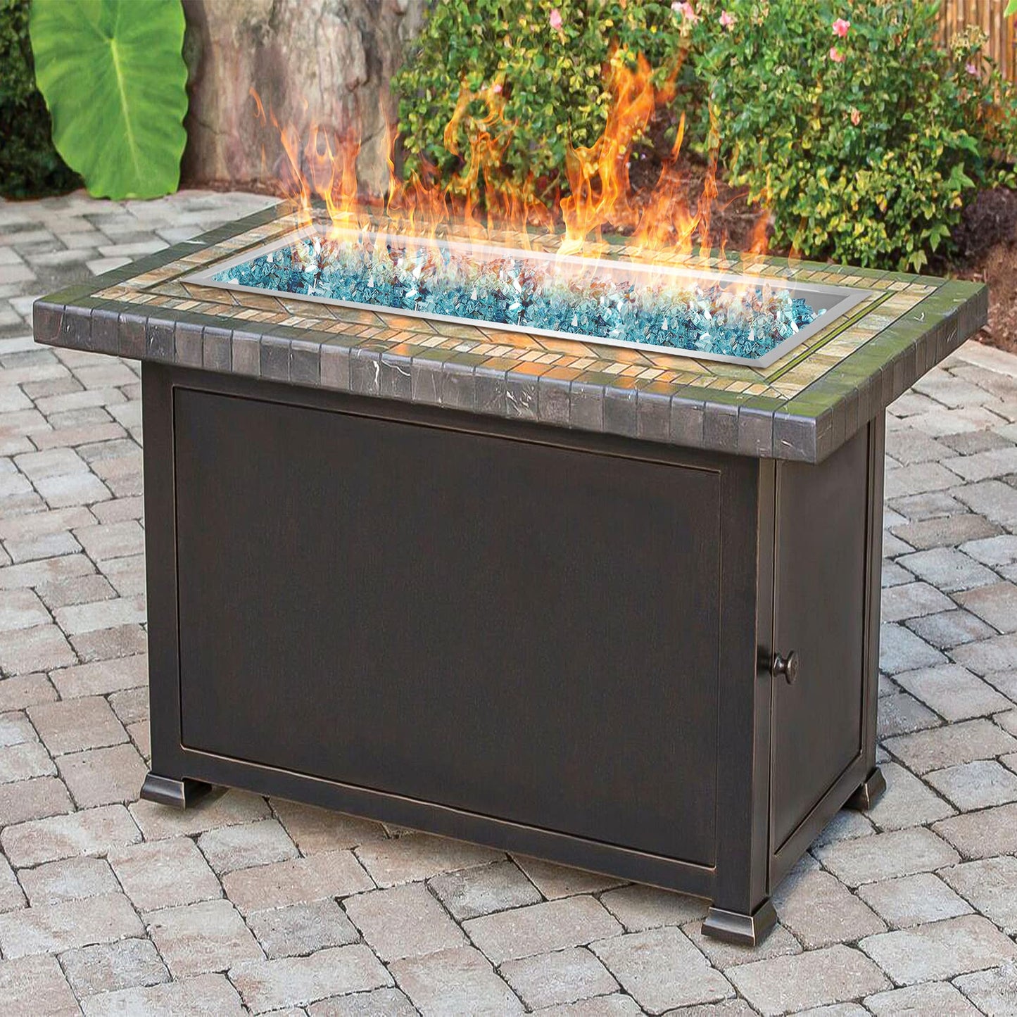 Stanbroil 36 x 12 Inch Rectangular Fire Pit Burner with Drop-in Fire Pan, Gas Firepit Insert for DIY Fire Table, 304 Stainless Steel, 150,000 BTU Max