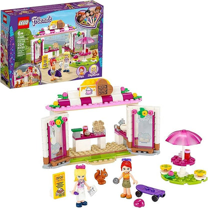 LEGO Friends Heartlake City Park Café 41426 Building Toy Outdoor Café Set Inspires Role Play and Includes 2 Buildable Mini-Doll Figures Great Gift for Kids Who Love Food Play (224 Pieces)