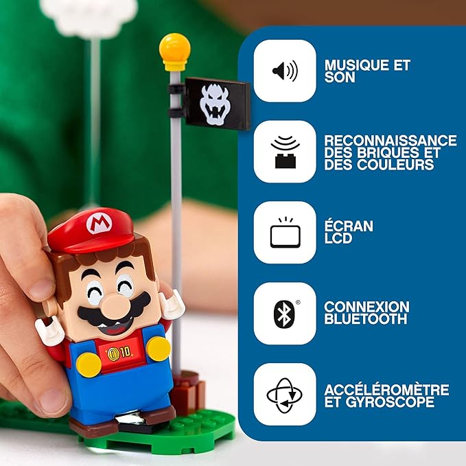 Lego Super Mario Adventures with Mario Starter Course Set Buildable Toy Game Collectible Gifts for Kids Boys &amp Girls 6 Plus Year Old with Interactive Figure 71360
