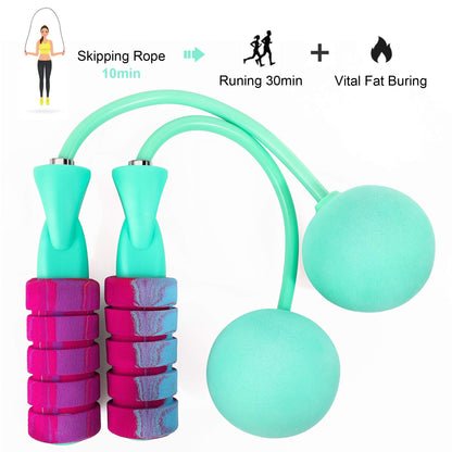 APLUGTEK Jump Rope, Weighted Ropeless Skipping Rope for Fitness, Tangle-Free Rapid Speed Cordless Jump Rope Workout for Men, Women, Children…