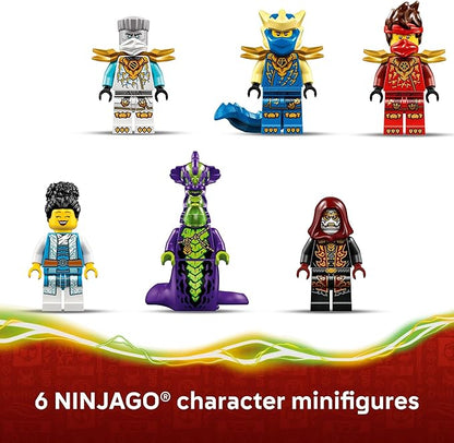 LEGO NINJAGO Ninja Vehicle Tree House Battle Building Toy for Boys Girls &amp Kids Ages 7+ - Ninja Playset W/5 Minifigures Motorcycle &amp Helicopter Toys - Gift Idea for Birthdays - 71857