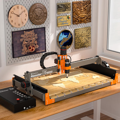 FoxAlien 3S 8040 X-axis Extension Kit with T-slot Hybrid Spoilboard Work Table for Masuter 3S CNC Router Machine, for Large Engraving Carving Projects (Extend X-axis to 32 inches)