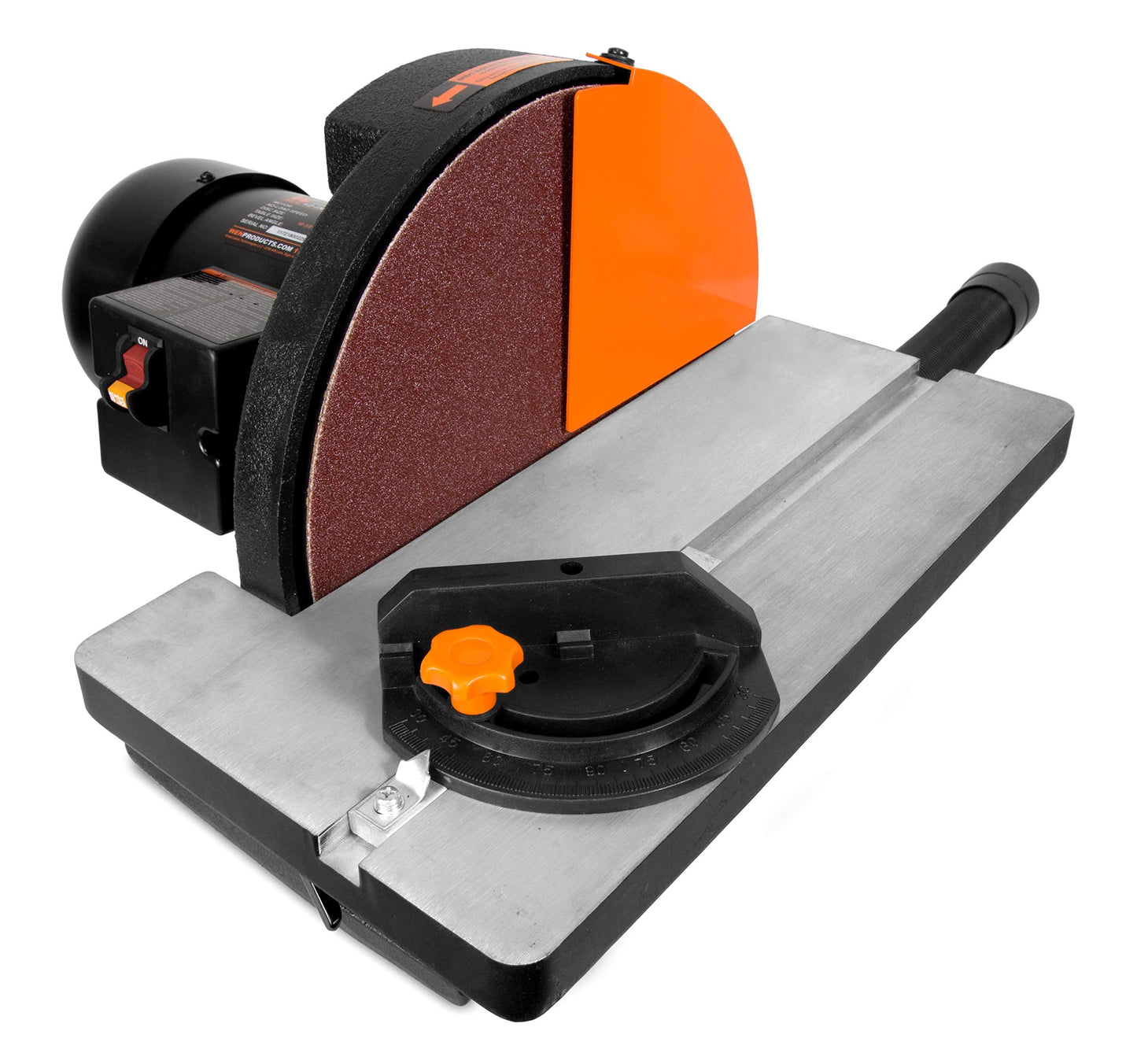WEN 65812 12-Inch Benchtop Disc Sander with Miter Gauge and Dust Collection System