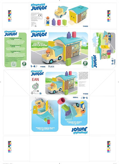 Playmobil Junior: Construction Truck with Garage