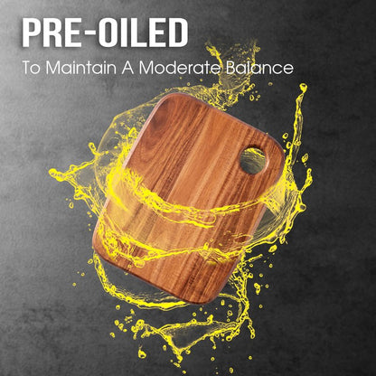 Wood Cutting Boards for Kitchen,JAMES.F Acacia Wooden Heavy Duty Cutting Board, Chopping Serving Boards with Hanging Hole for Meat Bread or Vegetables