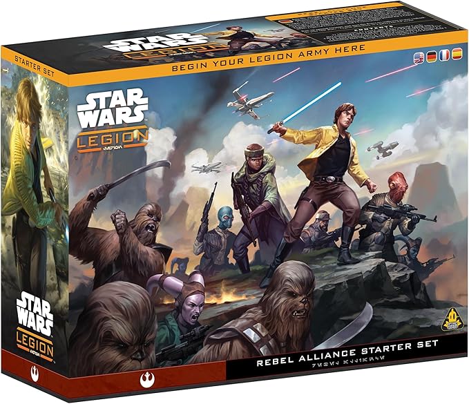 Star Wars: Legion Rebel Alliance Starter Set - Tabletop Miniatures Game Strategy Game for Kids and Adults Ages 14+ 2 Players 3 Hour Playtime Made by Atomic Mass Games