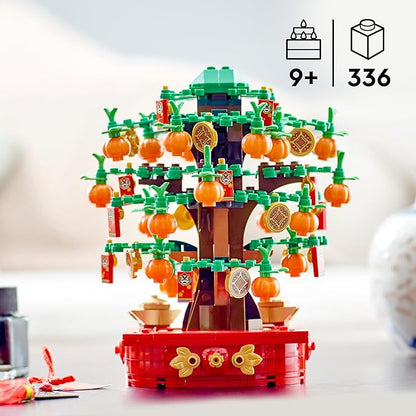 LEGO Money Tree Building Kit for Kids Aged 9 Plus Lunar New Year Gift for Boys and Girls Sparks Pretend Play Seasonal Decor 40648