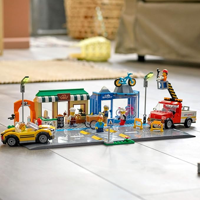 LEGO City Shopping Street 60306 Building Kit Cool Building Toy for Kids New 2021 (533 Pieces)
