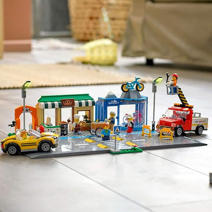 LEGO City Shopping Street 60306 Building Kit Cool Building Toy for Kids New 2021 (533 Pieces)
