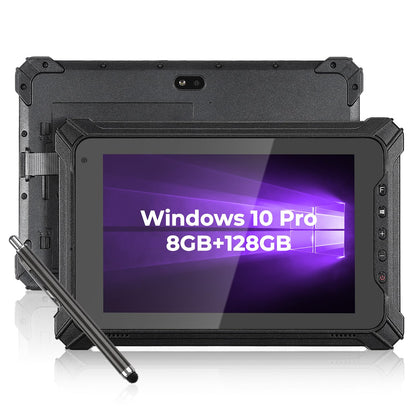 MUNBYN Rugged Windows Tablet IRT06, 8 inch Windows 10 Pro Rugged Tablet, 8GB+128GB Industrial Tablets, Intel N5100 5000mAh Tablet PC, and Rugged Tablet IRT08, 10.1 inch Windows Tablet, Windows 11 Pro