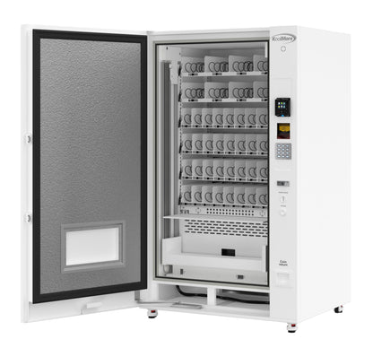 KoolMore 45 in. Commercial Freezer Ice Cream Vending Machine with 44 Slots, Ample 49 in. Touch Display, Bill Acceptor and Credit Card Reader in White