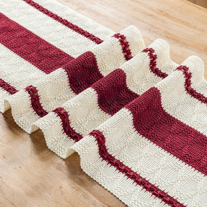 Fancy Homi Burgundy Table Runner 72 Inches Long Boho Macrame Christmas Table Runner for Home Decor, Farmhouse Table Runners with Tassels for Party Rustic Bridal Shower Dining Decor 12x72 Inches
