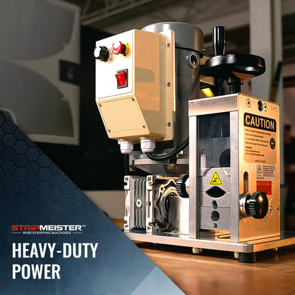 Automatic Wire Stripping Machine – StripMeister E1000 Electric Heavy‑Duty Wire Stripper for Copper & Aluminum Cables up to 1‑3/4”, Industrial‑Grade, Jam‑Free Design