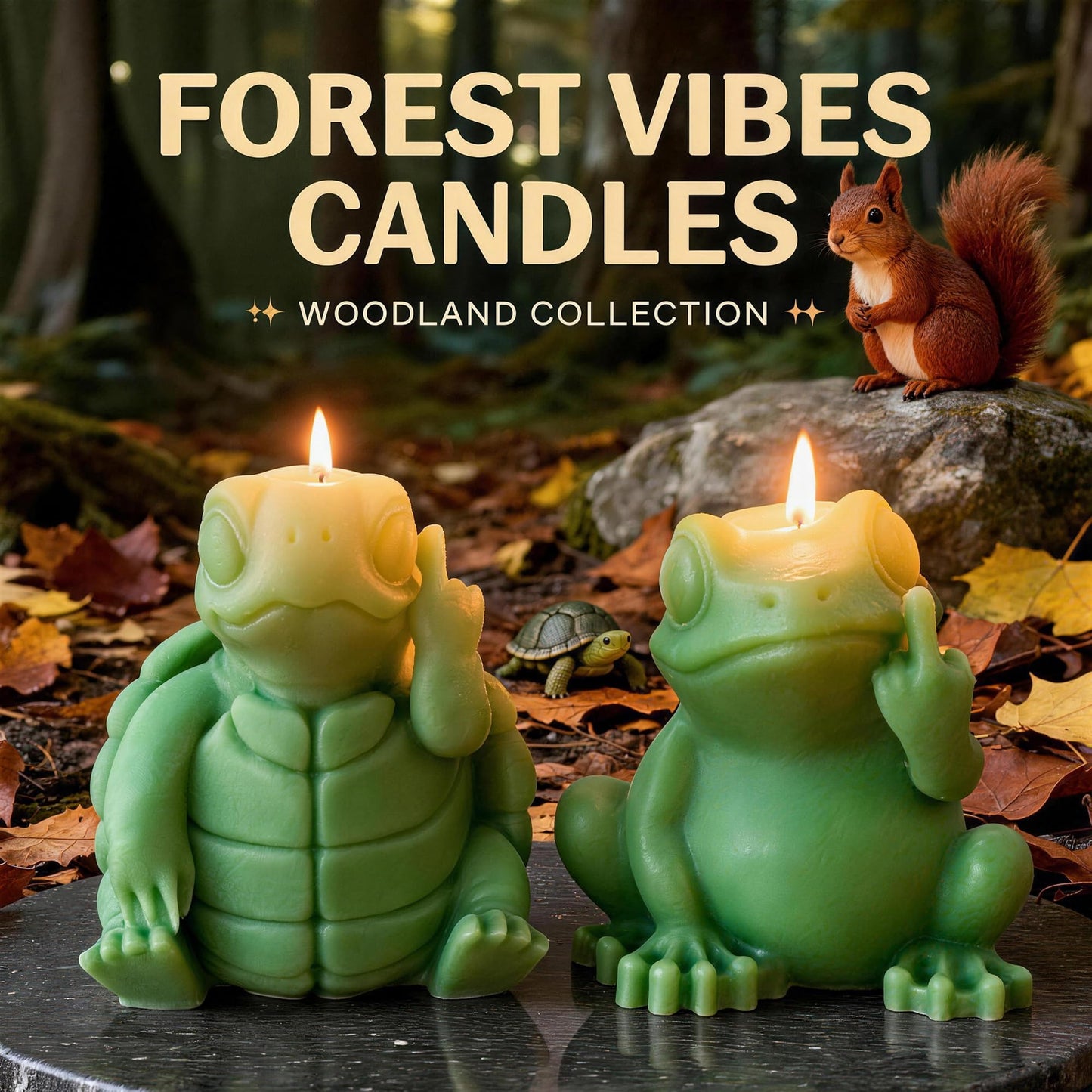 Frog Middle Finger Scented Candle,Turtle Hilarious Animal Soy Wax Candles for Pranks,Birthday Gags & Christmas Surprises,Smokeless Floral Home Decor