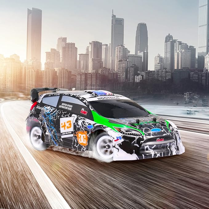 GoolRC WLtoys K989 RC Drift Car 1:28 Scale 4WD 30KM/H High Speed Electric Drifting Car RTR with Metal Chassis and 2 Batteries for Adults