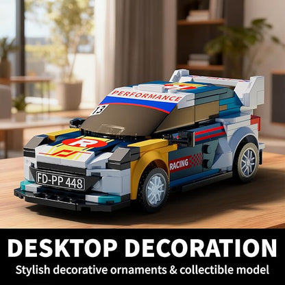 Car Building Set Off-Road Racing Cars Buildings Blocks Sets for Adults Kids Miniature Vehicle Model w/ Forest Scene Modular Car Building Kit Toys Gift for Birthday HolidaysDrift Rush 1049PCS