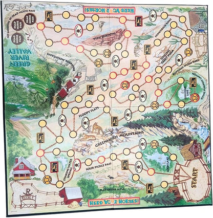 Herd Your Horses Game - Experience the Thrill of a Wild Horse Round-Up for 2-4 Players Ages 8+