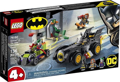 LEGO DC Batman: Batman vs. The Joker: Batmobile Chase Building Toy Includes Batman Batgirl and The Joker Minifigures Plus Buildable Batmobile and Hot Rod New 2021 (136 Pieces) Multi Color