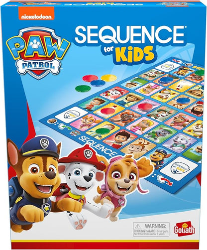 Paw Patrol Sequence for Kids | Easy to Play Matching Game of 4-in-A-Row Featuring Paw Patrol Characters | 2-4 Players Ages 3+
