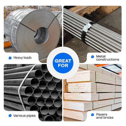 IDL Packaging 3/4" x .020" x 300' Steel Strapping Coil (1700 Lbs Break Strength) in Self-Dispensed Сardboard Box - Portable Strong Banding with Superior Cut-Resistance - Heavy Pallet Strapping