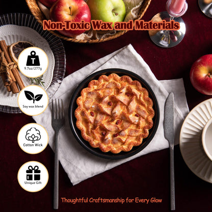 Apple Pie Realistic Food Scented Vegetable Wax Candle